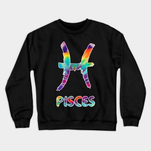 Pisces tie dye Crewneck Sweatshirt